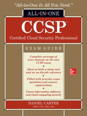 cover image of CCSP Certified Cloud Security Professional All-in-One Exam Guide